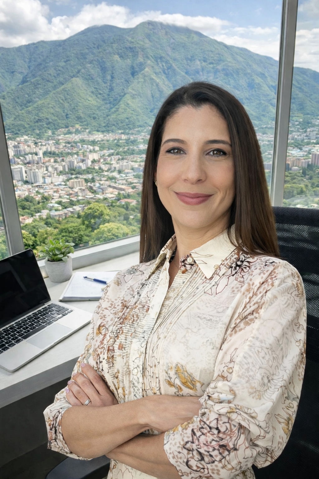 Joann Lares Velásquez, Money Coach CMC® en su oficina